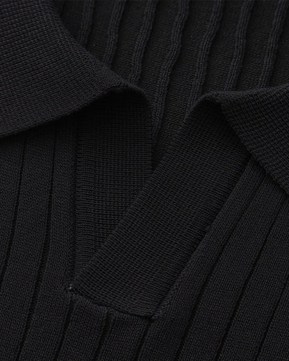 Polo – Maille côtelée premium et élégance intemporelle