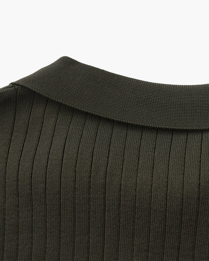 Polo – Maille côtelée premium et élégance intemporelle