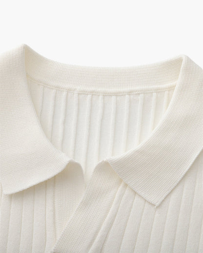 Polo – Maille côtelée premium et élégance intemporelle