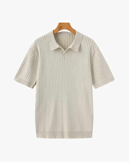 Polo – Maille côtelée premium et élégance intemporelle