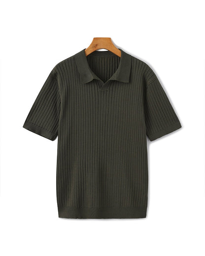 Polo – Maille côtelée premium et élégance intemporelle