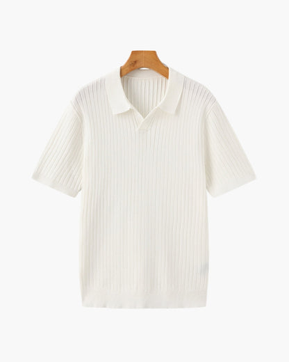 Polo – Maille côtelée premium et élégance intemporelle