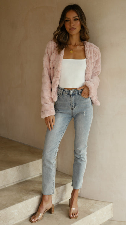 Veste en Fausse Fourrure – Élégance Confortable