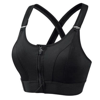 Soutien-gorge de sport à fermeture éclair – maintien maximal et confort respirant