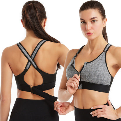 Soutien-gorge de sport à fermeture éclair – maintien maximal et confort respirant