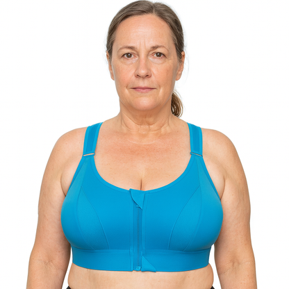 Soutien-gorge de sport à fermeture éclair – maintien maximal et confort respirant