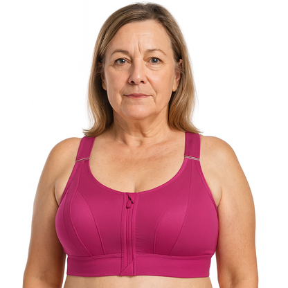 Soutien-gorge de sport à fermeture éclair – maintien maximal et confort respirant
