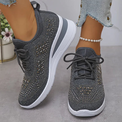Baskets Confortables – Élégance scintillante et confort absolu