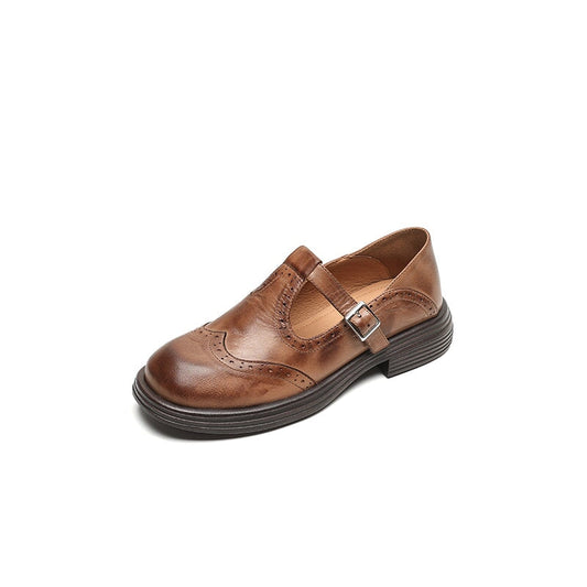 Mary Janes – Confort Vintage avec Bride T & Détail Fleur