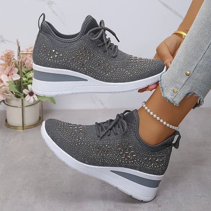 Baskets Confortables – Élégance scintillante et confort absolu