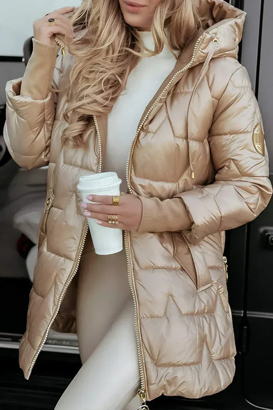 Parka d’Hiver – Chaude & Élégante avec Capuche