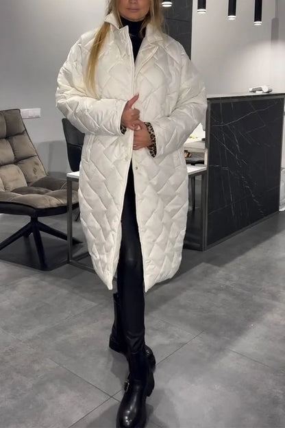 Manteau matelassé – Élégance intemporelle avec une touche léopard audacieuse
