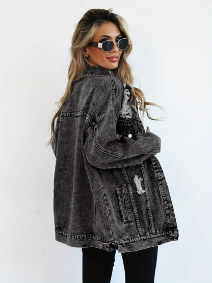 Veste en Jean Oversize – Style intemporel & confort absolu