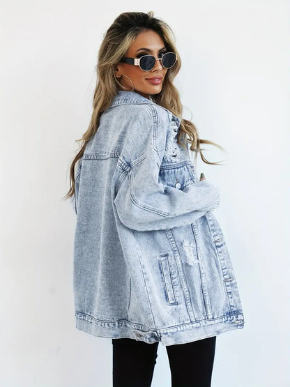 Veste en Jean Oversize – Style intemporel & confort absolu