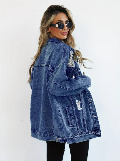 Veste en Jean Oversize – Style intemporel & confort absolu