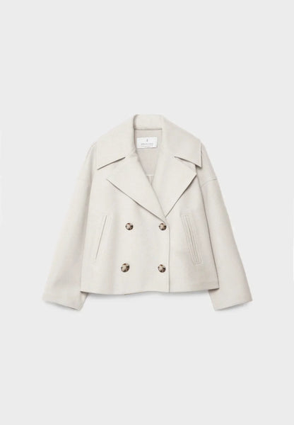 Veste Croisée Courte – Élégance Intemporelle