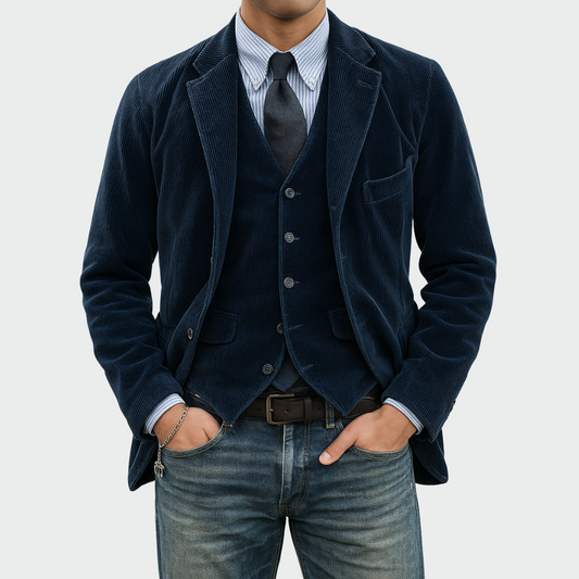 Blazer en Velours Côtelé – L’élégance intemporelle au quotidien