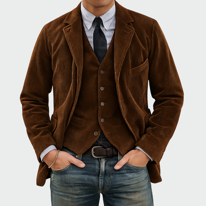 Blazer en Velours Côtelé – L’élégance intemporelle au quotidien